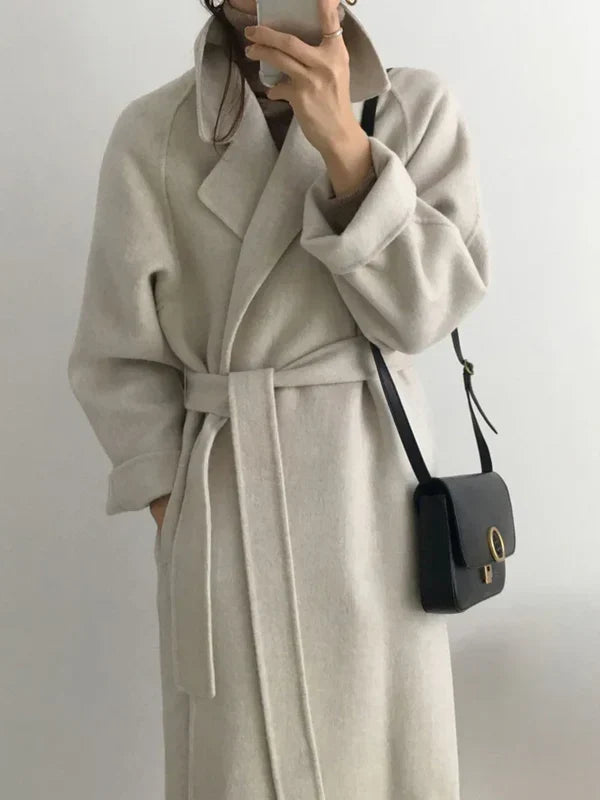Corinne | Manteau Chic Long Portefeuille