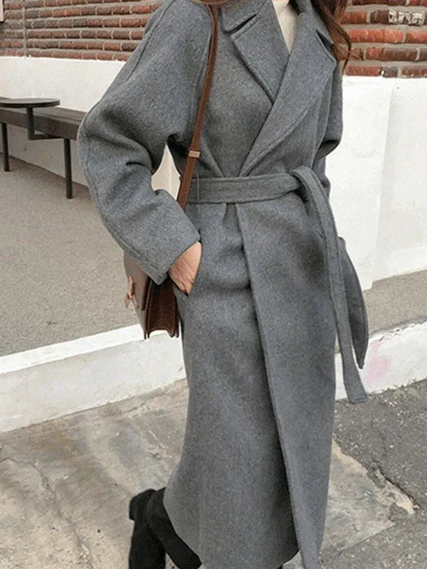 Corinne | Manteau Chic Long Portefeuille