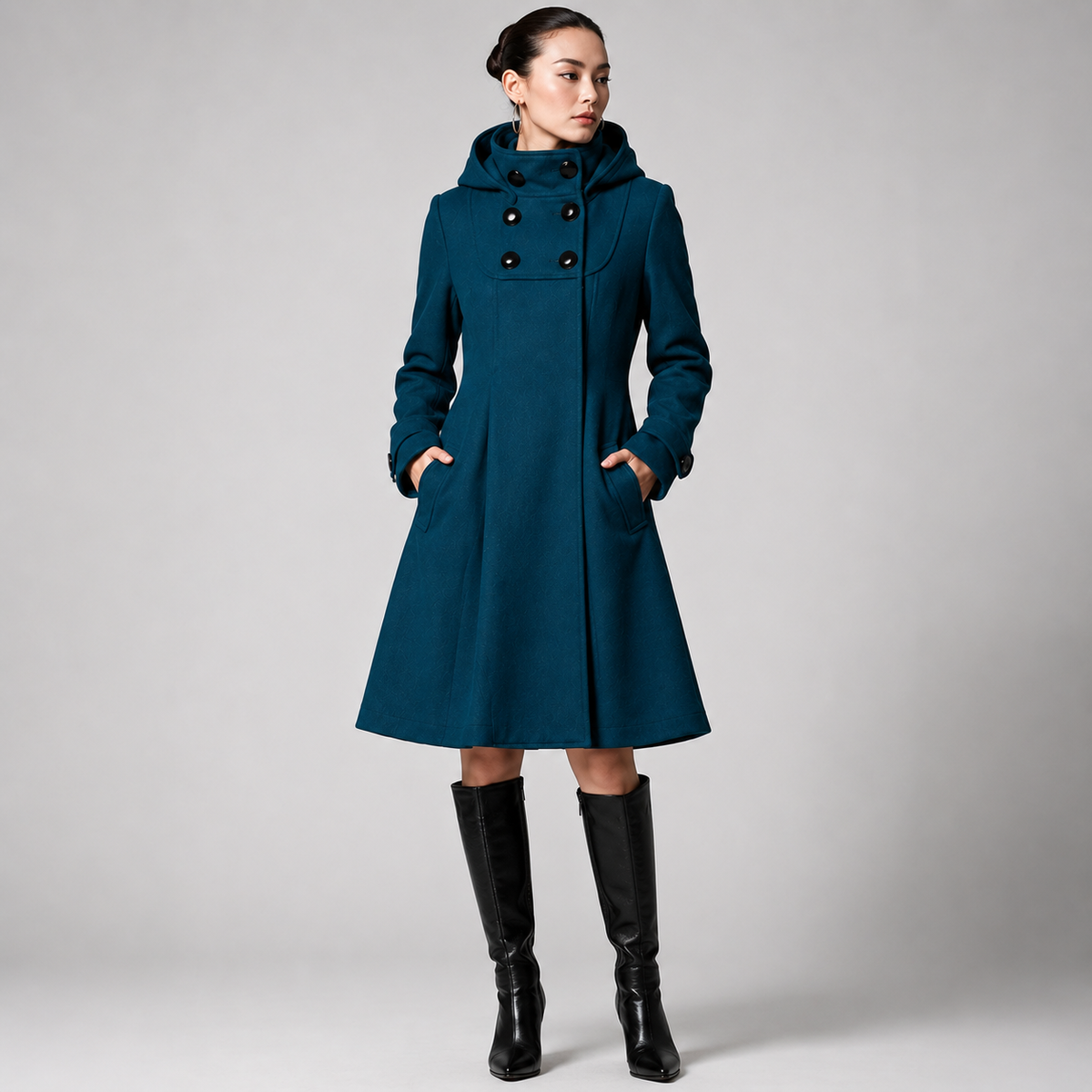Isabelle | Manteau Élégant Long Cintré
