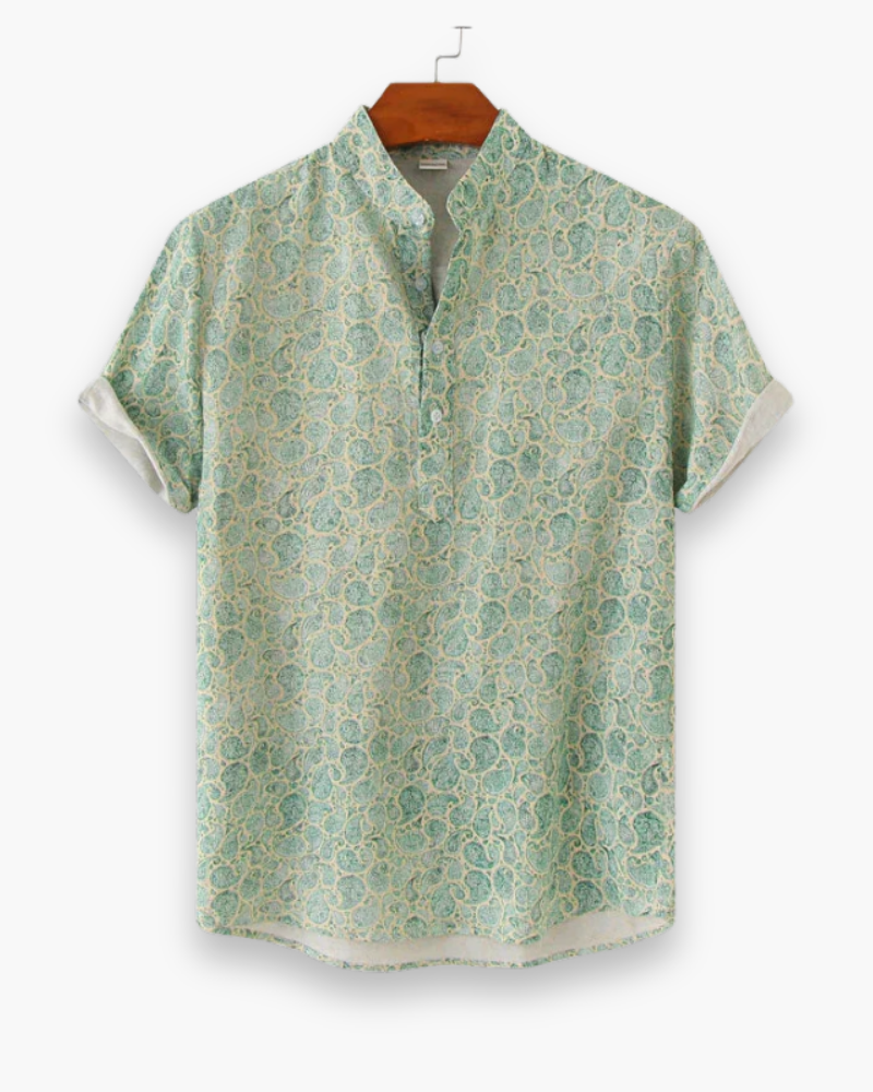 Chemise d'été élégante pour hommes | Motif de fleurs élégant 2