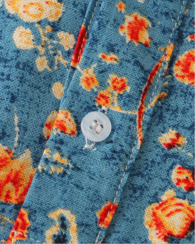 Chemise d'été élégante pour hommes | Motif de fleurs élégant 3