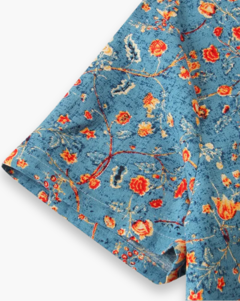 Chemise d'été élégante pour hommes | Motif de fleurs élégant 5