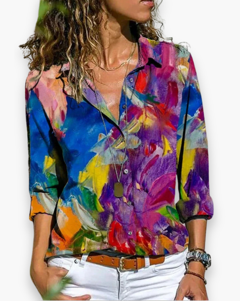 Chemisier Léger Imprimé pour Femme | Élégant et Confortable 3