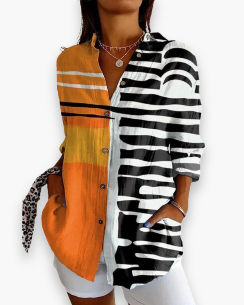 Chemisier imprimé chic femme | Style raffiné 2