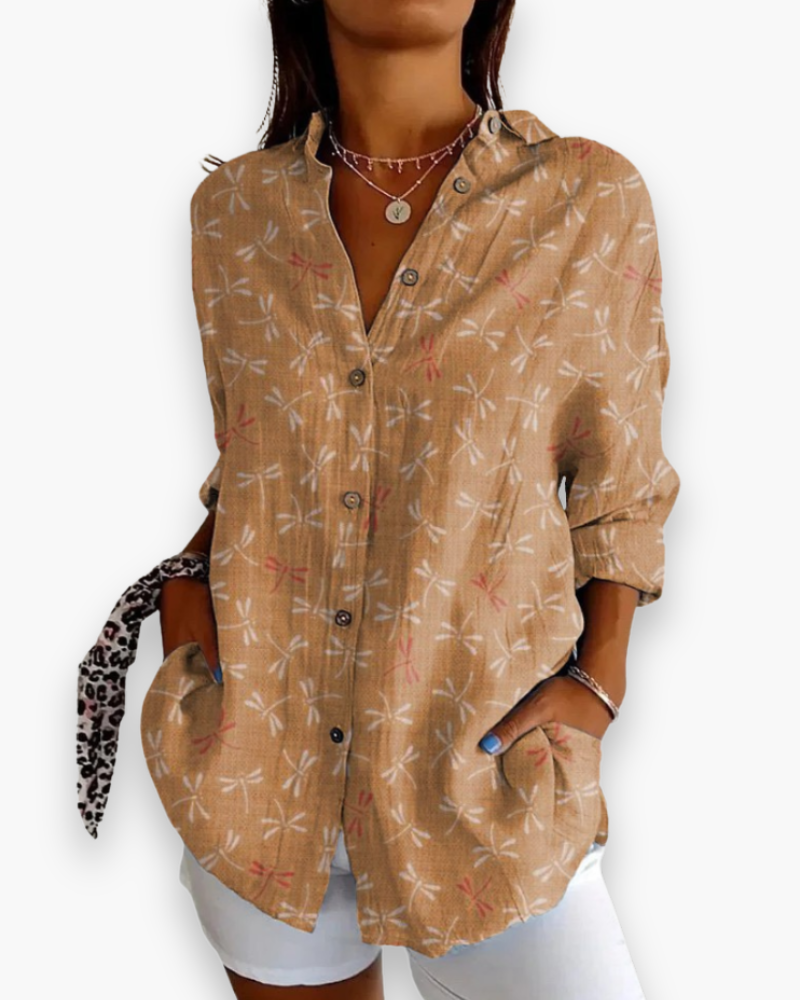 Chemisier imprimé chic femme | Style raffiné 3