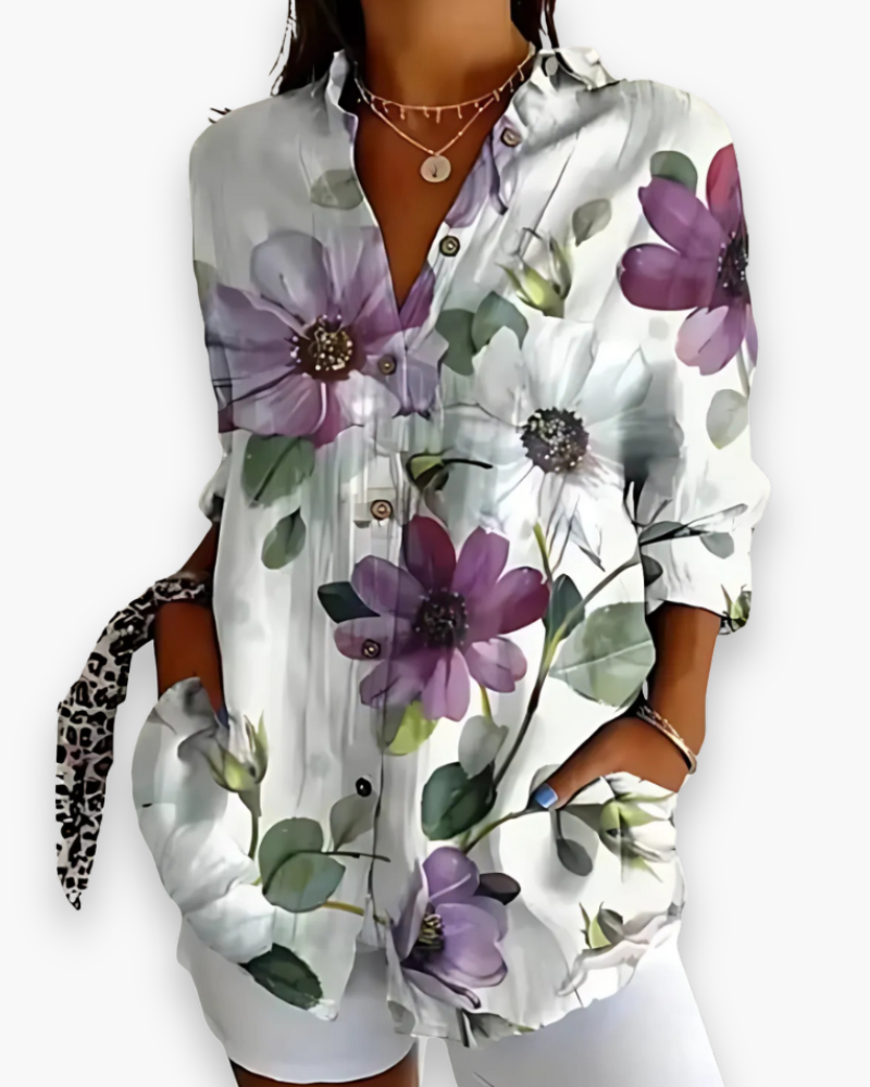 Chemisier imprimé chic femme | Style raffiné 4