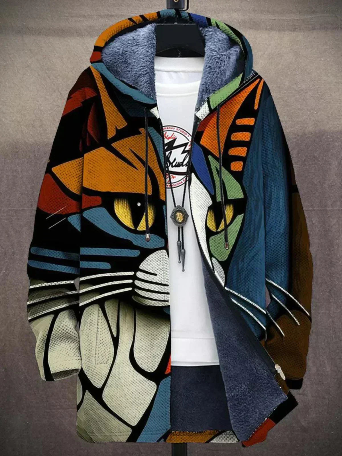 Chloé - Veste Chic Multicolore Doublée à Capuche