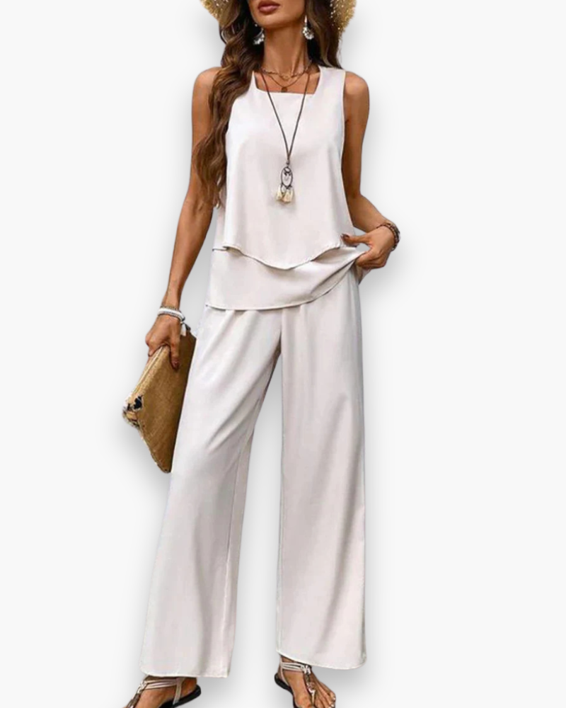 Ensemble élégant deux pièces pour femme | Chic et léger