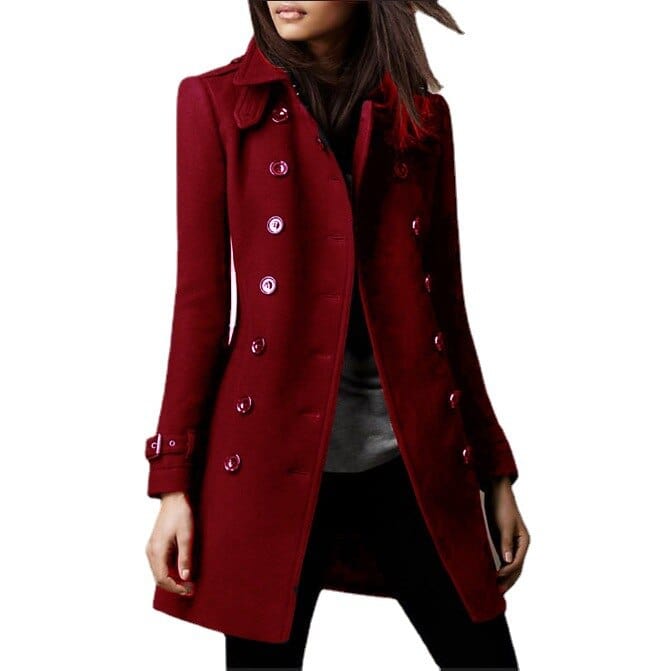 Laurence | Manteau Élégant Long Croisé