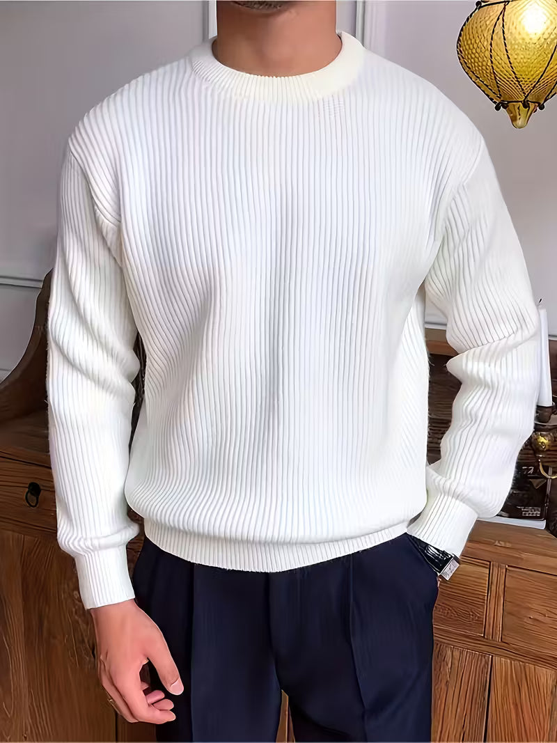 Julien - Pull Élégant Oversize Grosse Maille