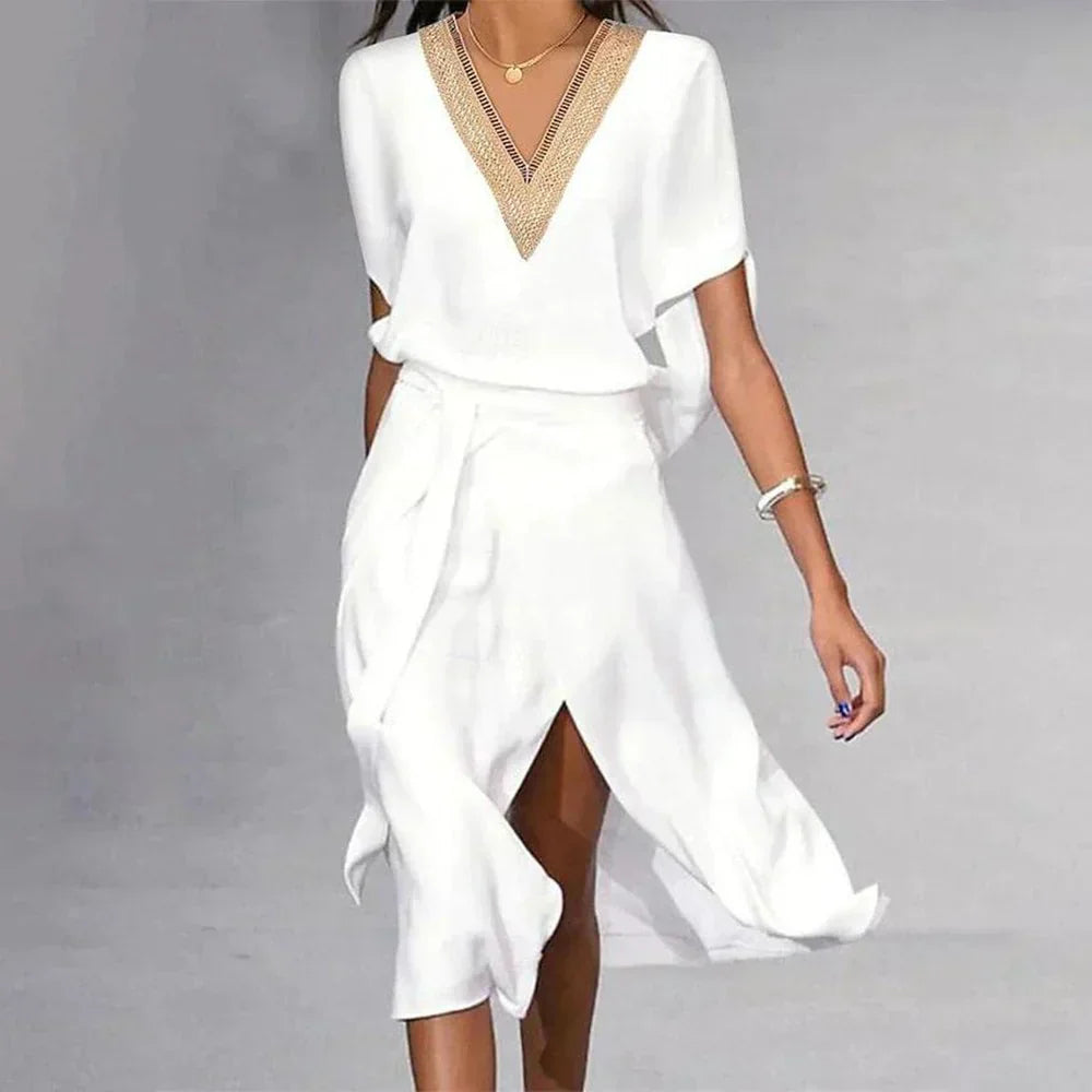 Céline - Robe Midi Fluide d'Été