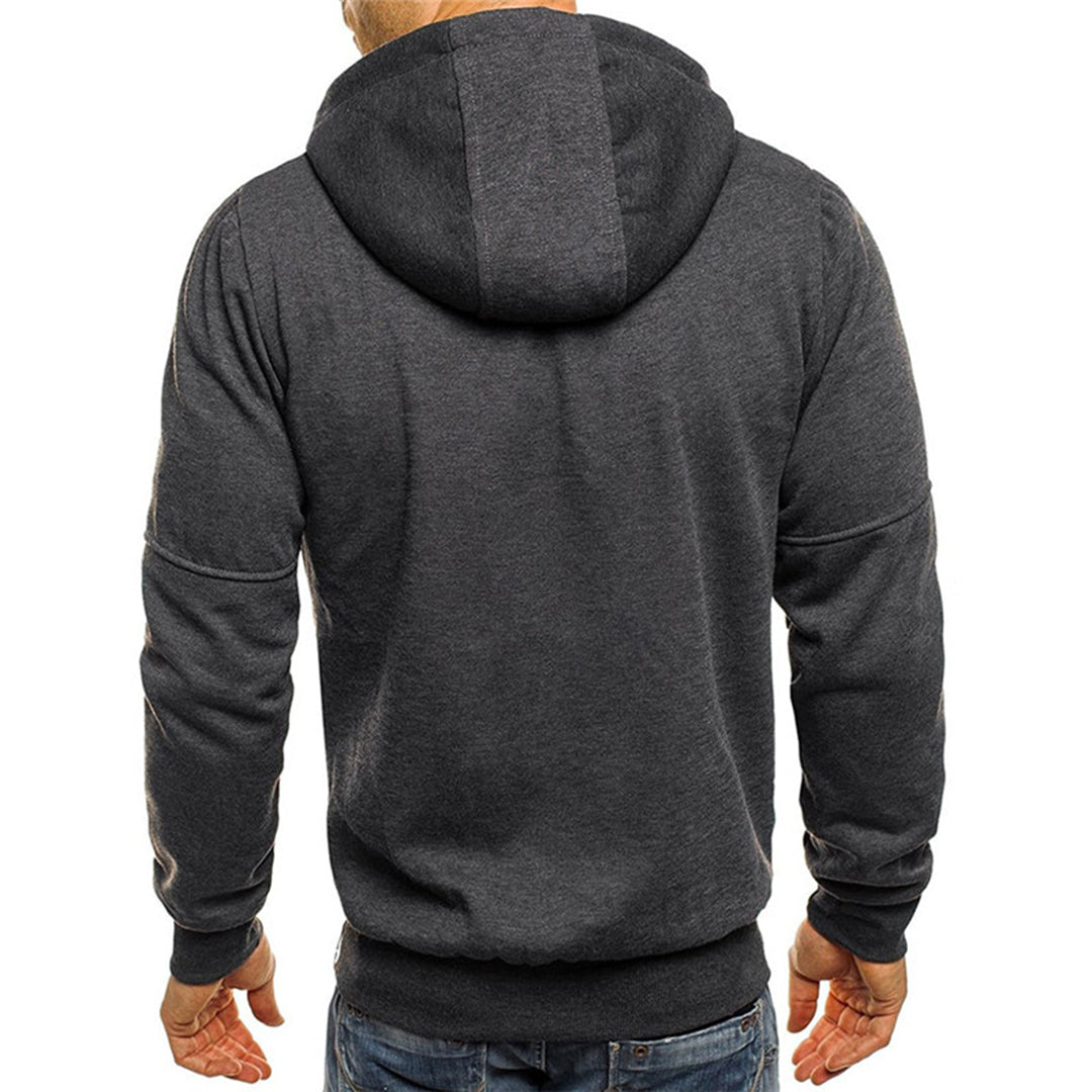 Léon - Pull Sweat Zippé Capuche Sportswear Confort Homme