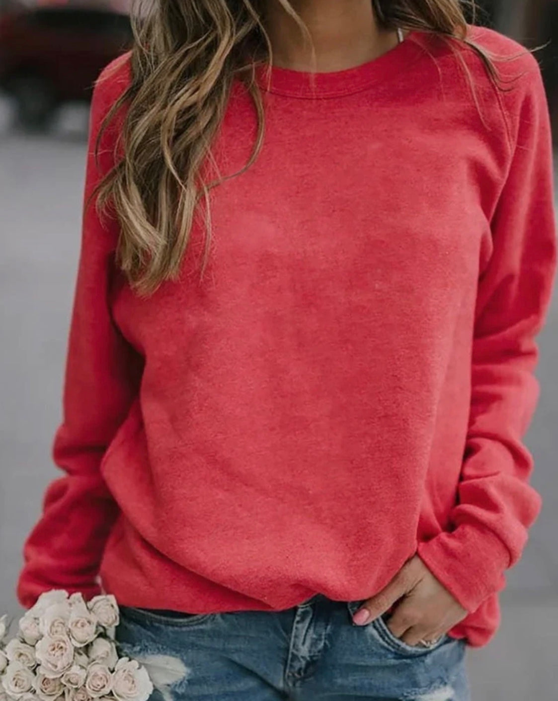 Élodie | Sweat Chic Col Rond Uni