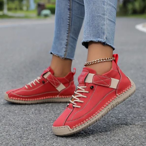 Juliette | Baskets Chic Cuir Plates