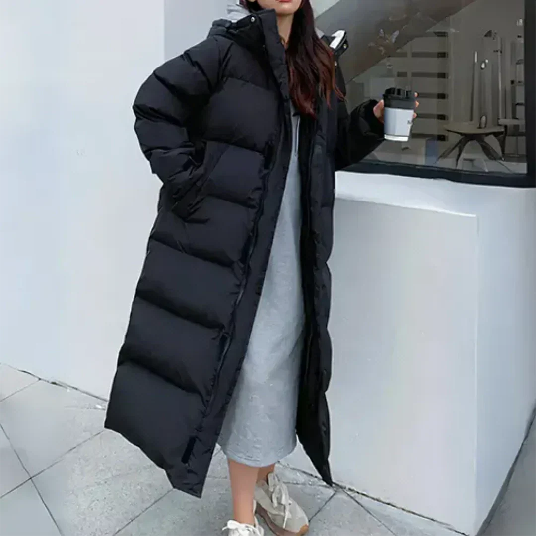 Karine - Doudoune Raffinée Oversize à Capuche