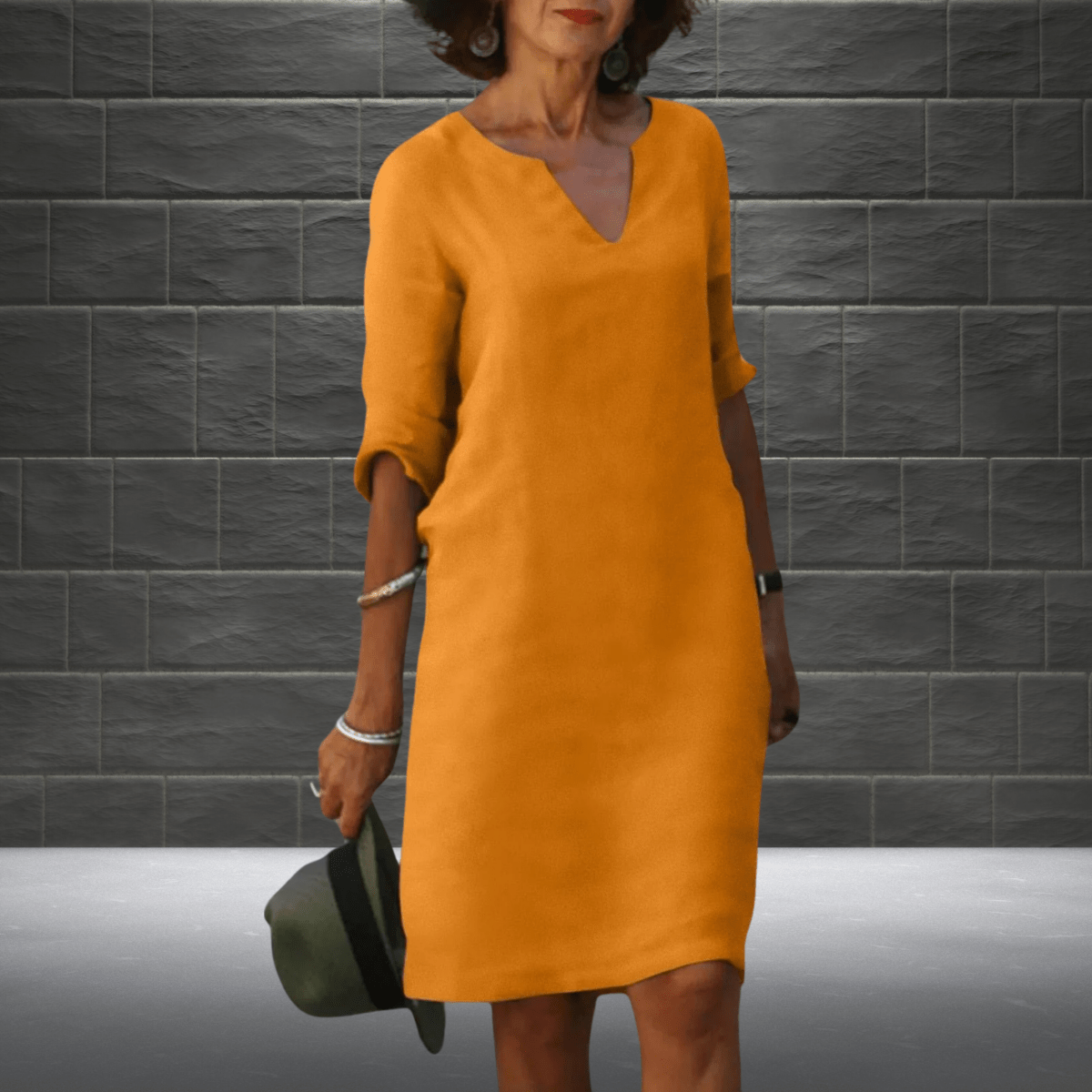 Margaux - Robe Midi Confortable D'Été