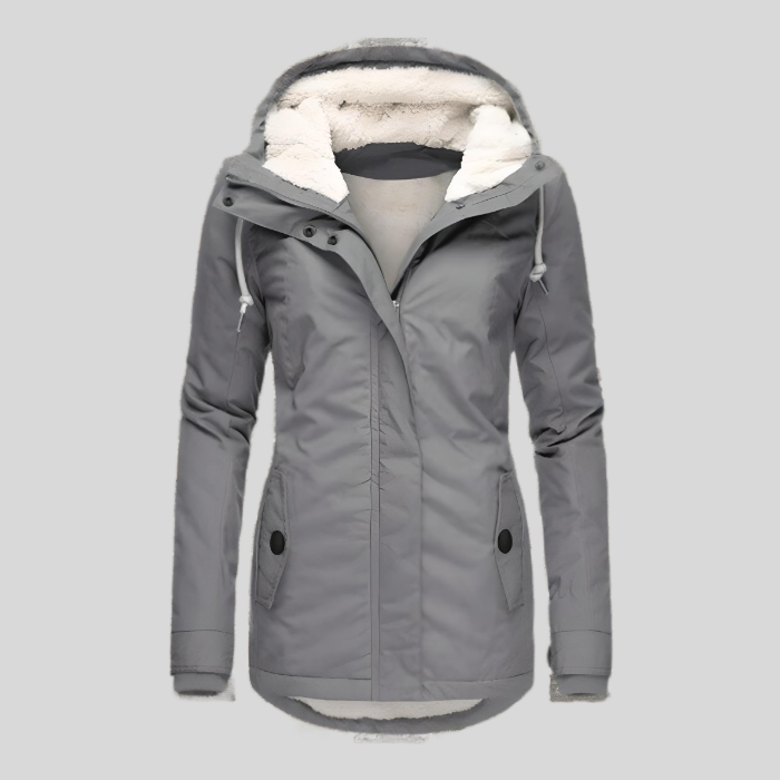 Nathalie | Parka Chic Imperméable à Capuche
