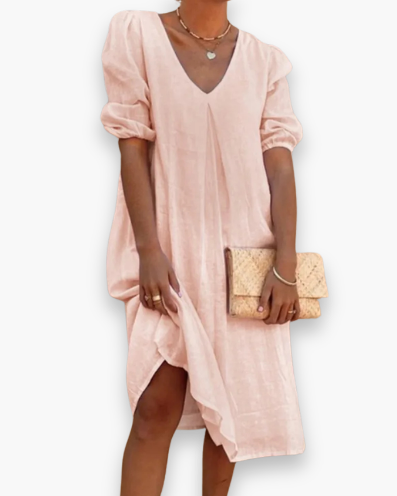 Mesdames Elegant Midikleid | Robe d'été midi 3