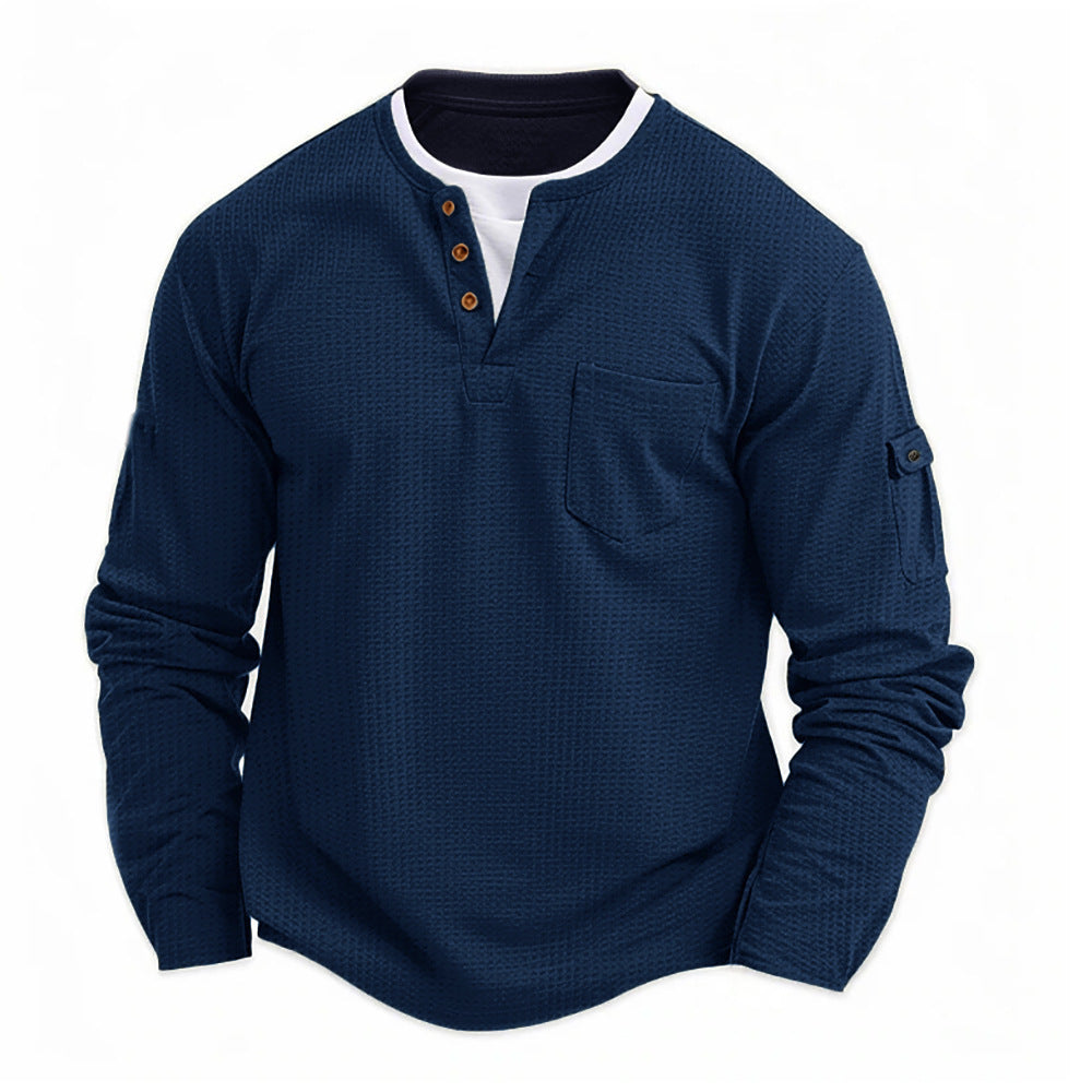 Louis - T-shirt manches longues homme au style décontracté