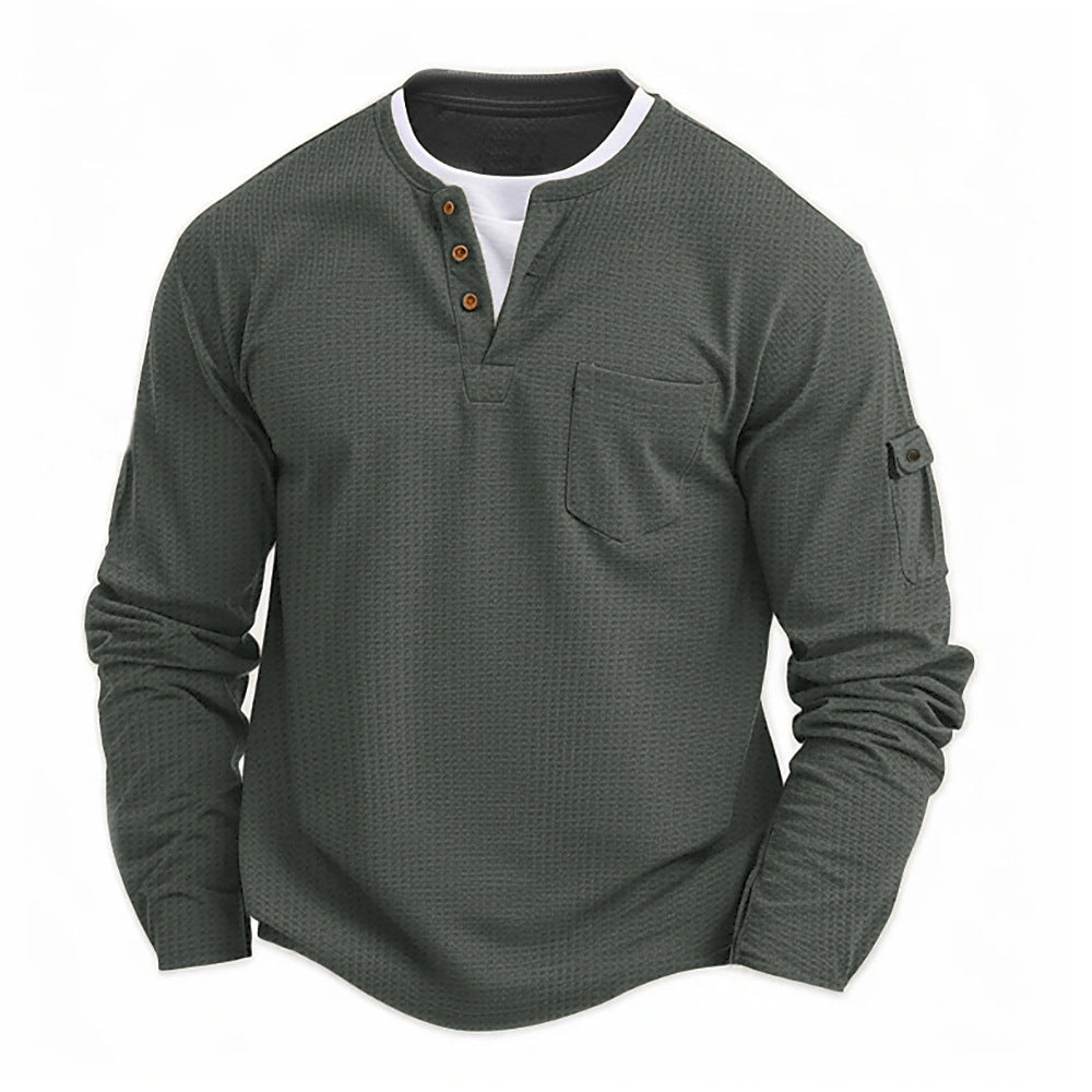 Louis - T-shirt manches longues homme au style décontracté