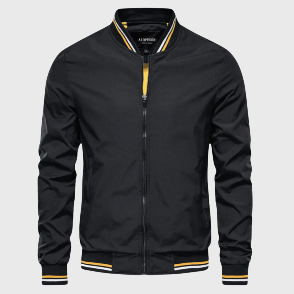 Julien - Veste Élégante Bomber Bords Rayés