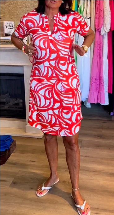 Nathalie - Robe Midi Élégante Chic