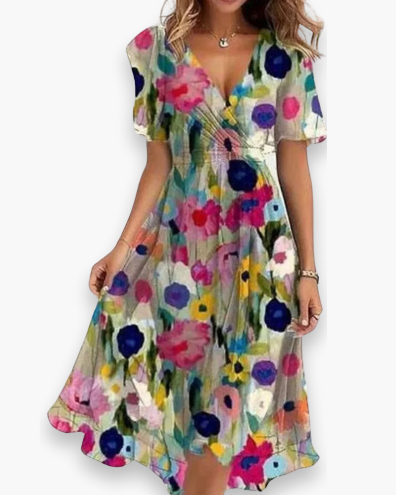 Robe boho décontractée pour femmes | Midi 0