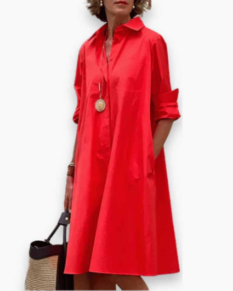 Robe chemise ample femme | Moderne et élégant 0