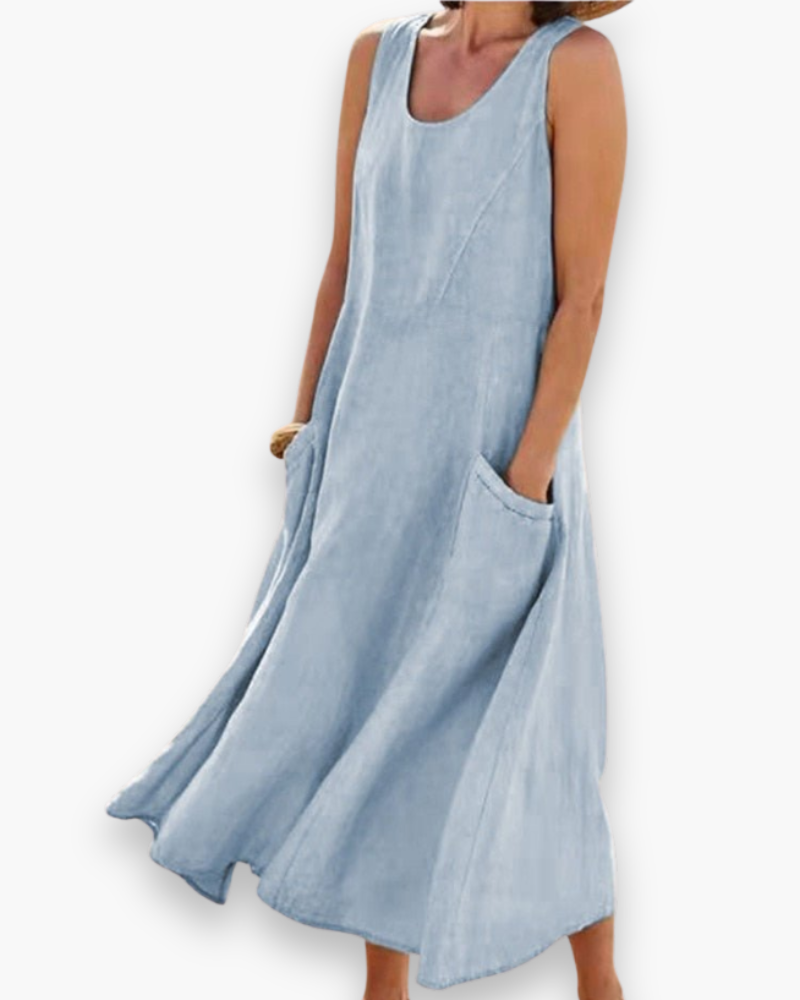 Robe d'été aérée des femmes | MIDI élégant 1