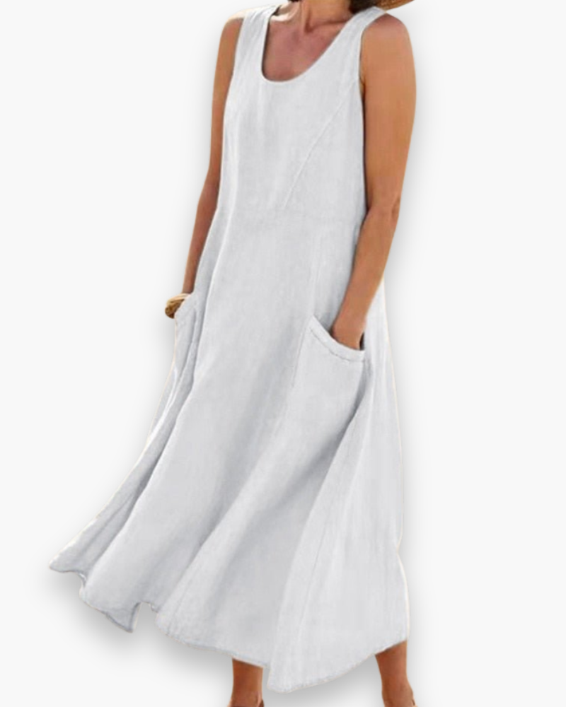 Robe d'été aérée des femmes | MIDI élégant 2