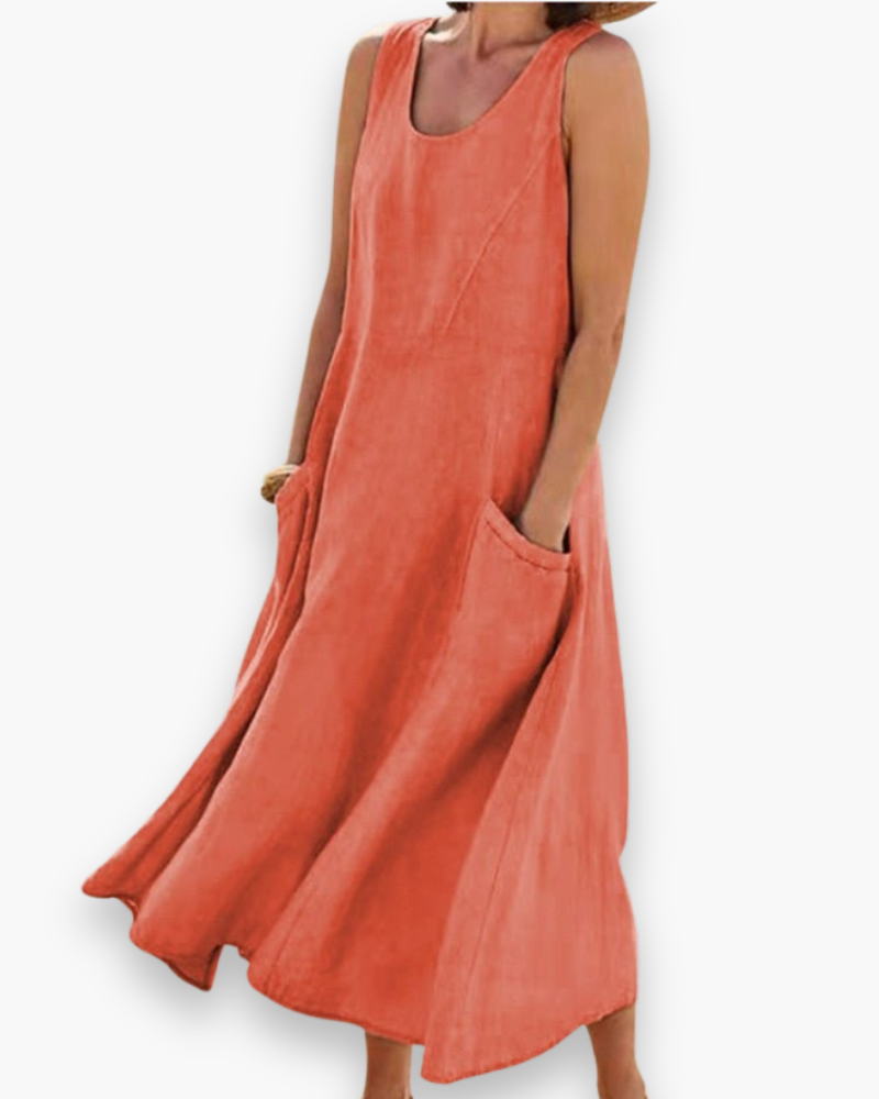 Robe d'été aérée des femmes | MIDI élégant 4