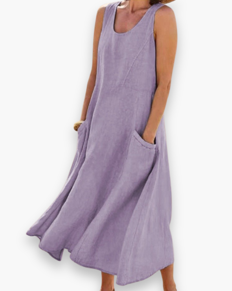 Robe d'été aérée des femmes | MIDI élégant 5