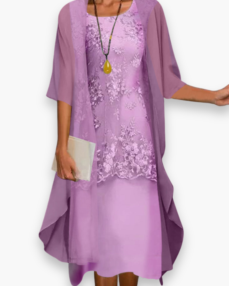 Robe élégante à deux parties pour femmes | Midi 1