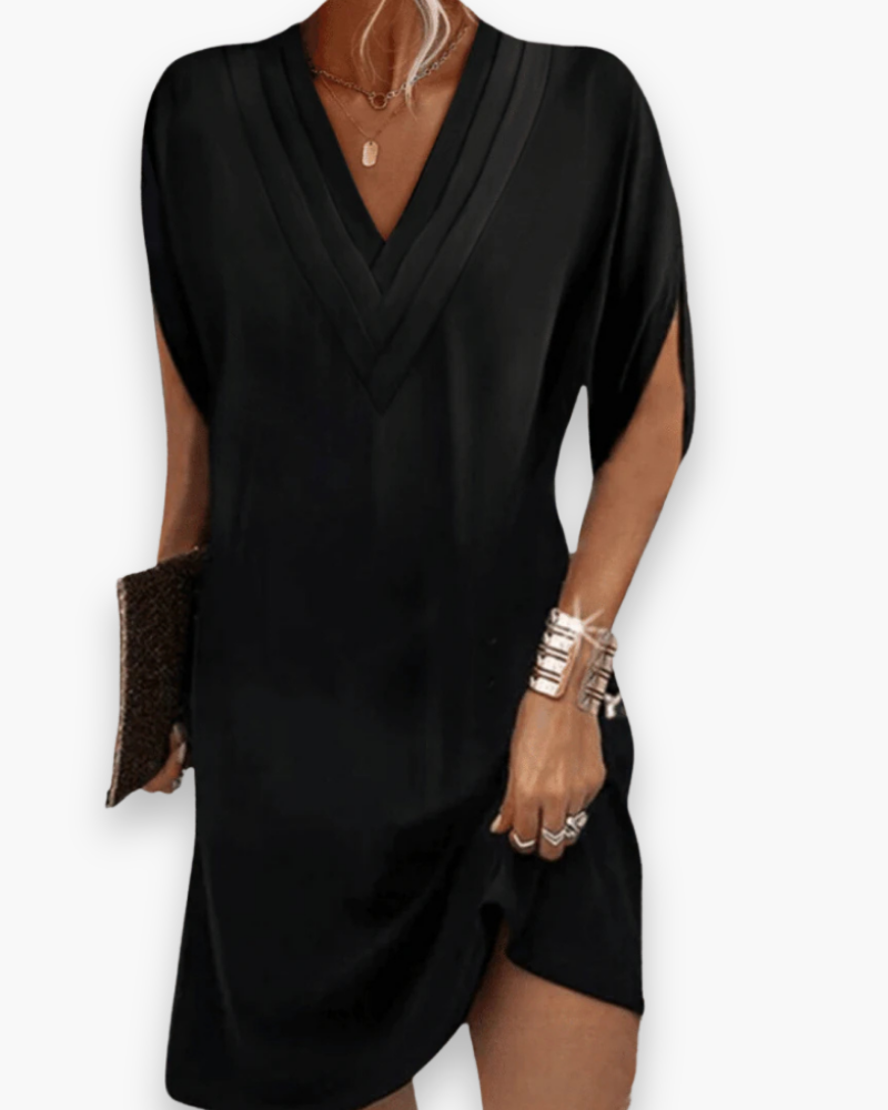 Robe élégante col V femme | Mini 1