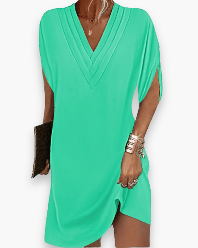Robe élégante col V femme | Mini 3