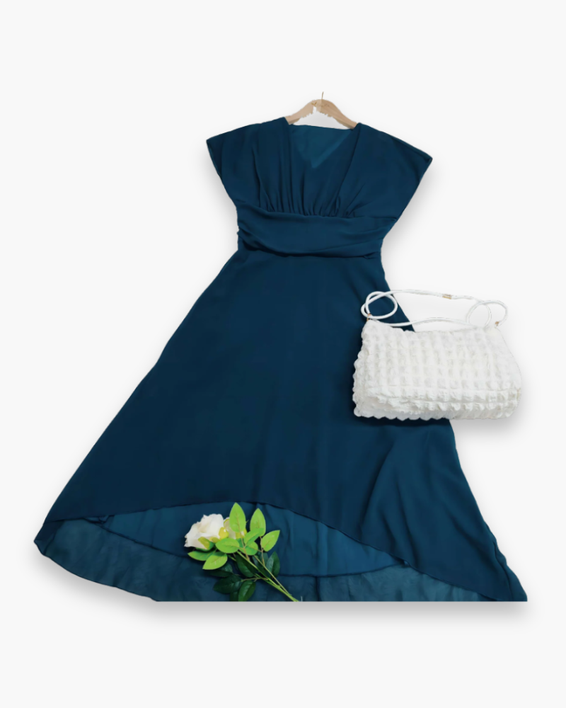 Robe élégante plissée femme | Midi 2