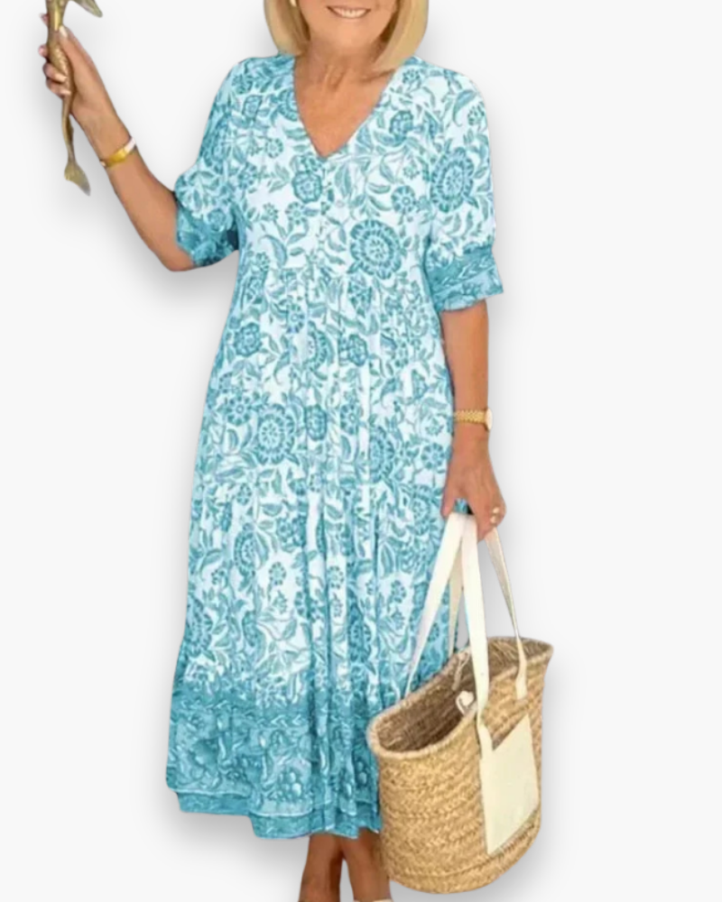 Robe fleurie élégante femme | Midi 3