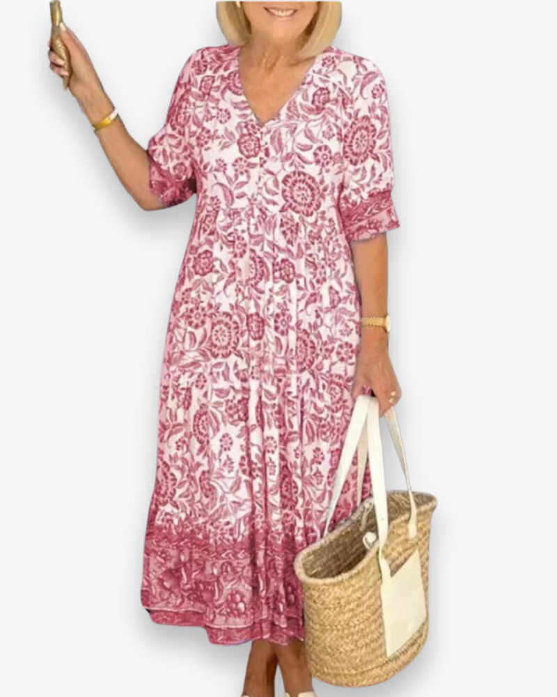 Robe fleurie élégante femme | Midi 5