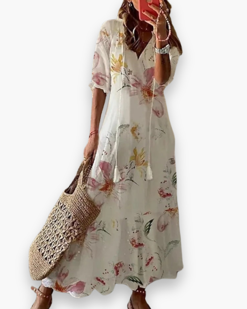 Robe longue bohème pour femme | Élégance d’été 0