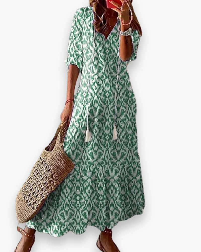 Robe longue bohème pour femme | Élégance d’été 2