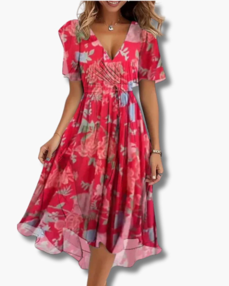 Robe mi-longue fluide pour femme | Élégance chic 1