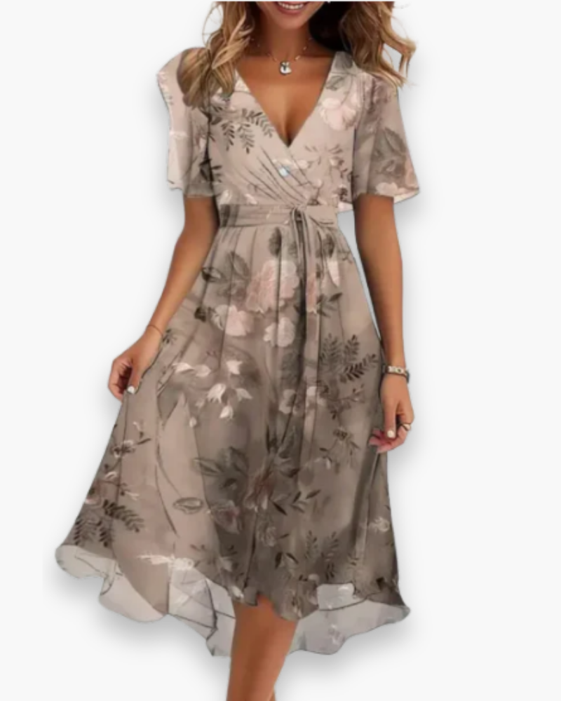 Robe mi-longue fluide pour femme | Élégance chic 2