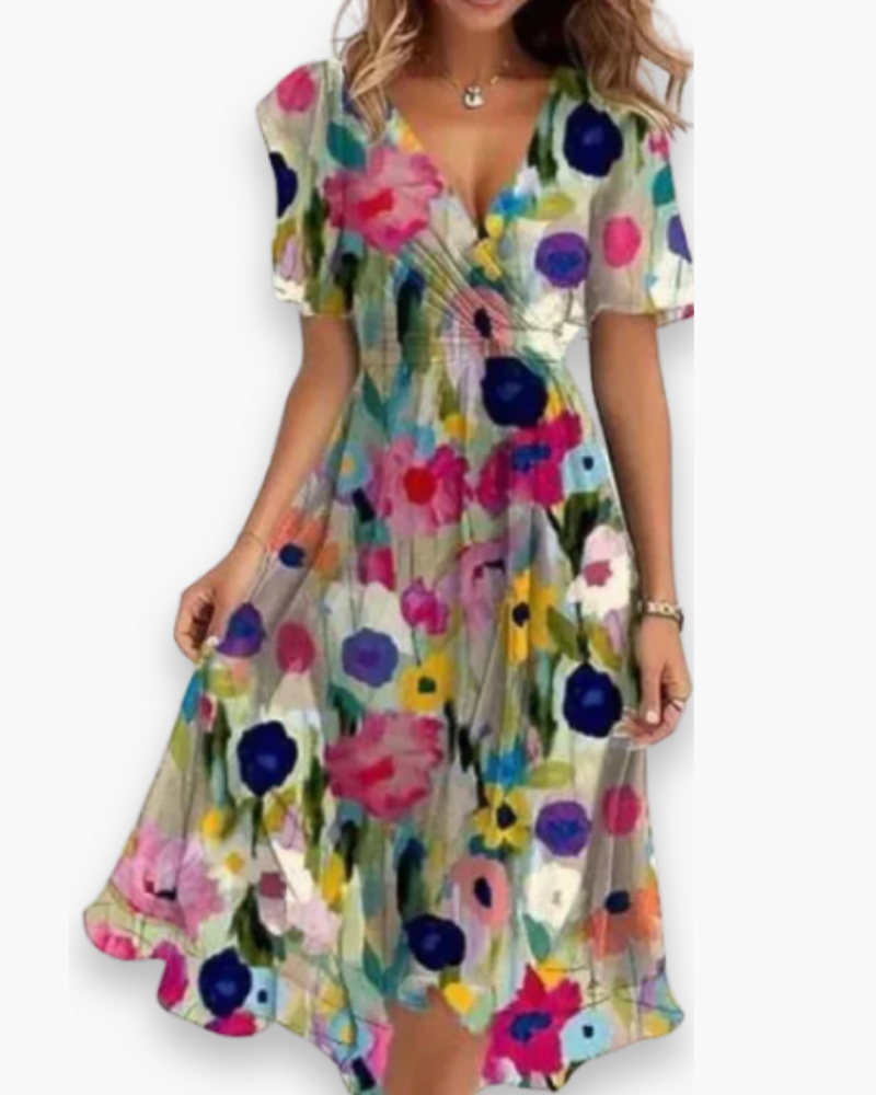 Robe mi-longue fluide pour femme | Élégance chic 3