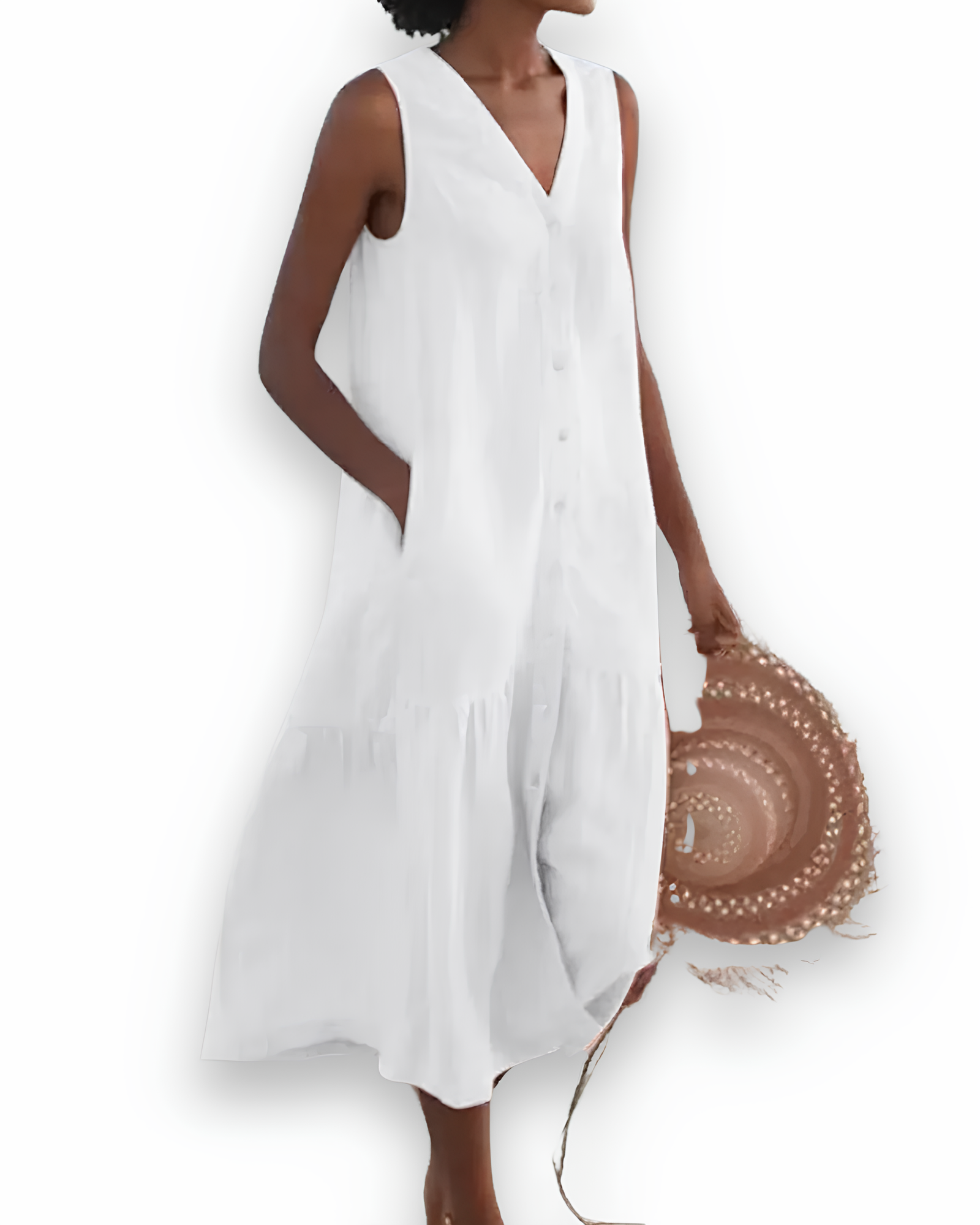 Robe midi décontractée pour femme | Élégante 0