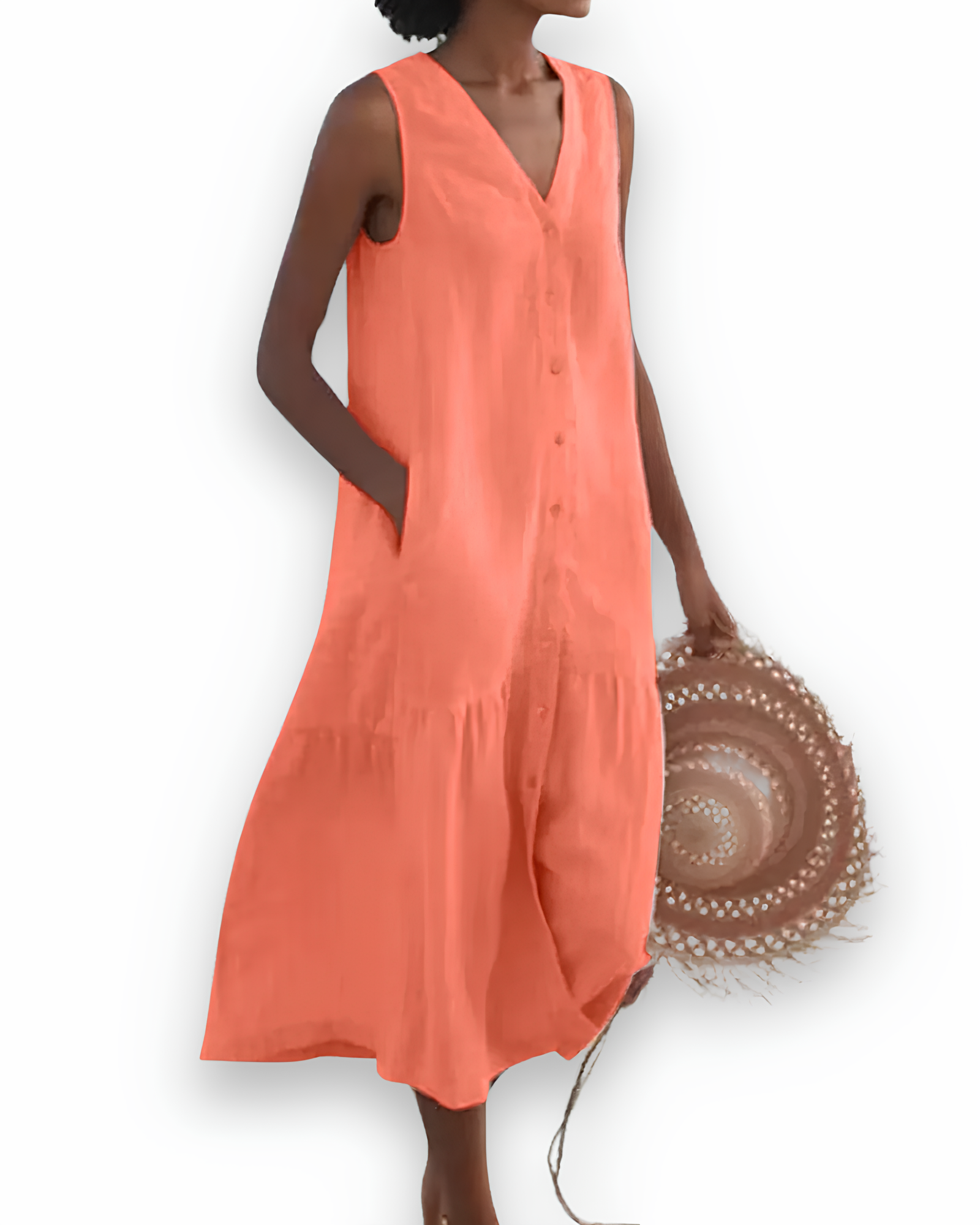 Robe midi décontractée pour femme | Élégante 4