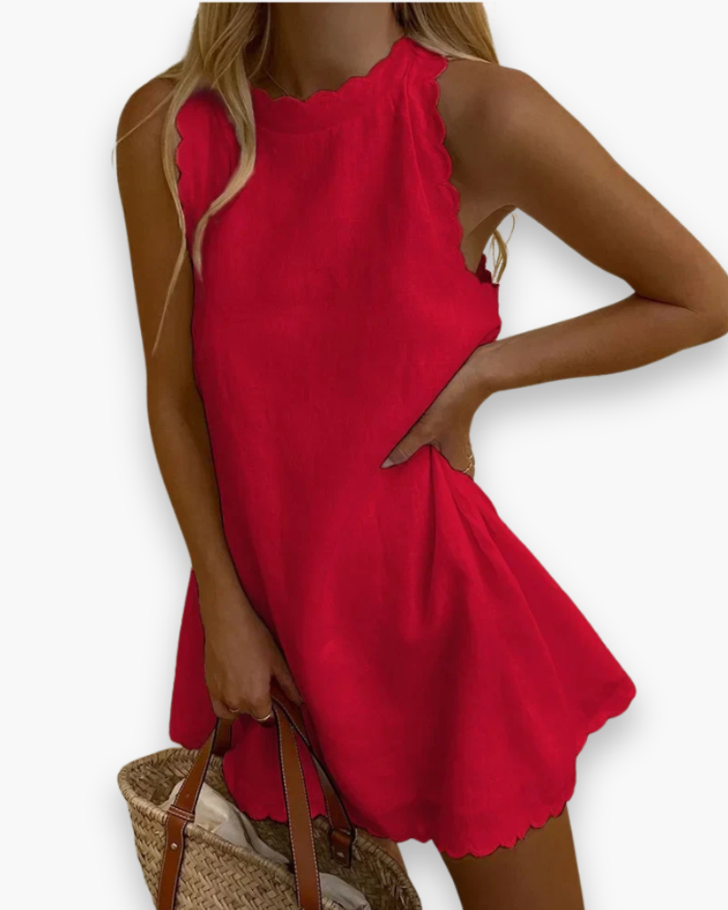 Robe ondulée élégante femme | Mini d'été 2