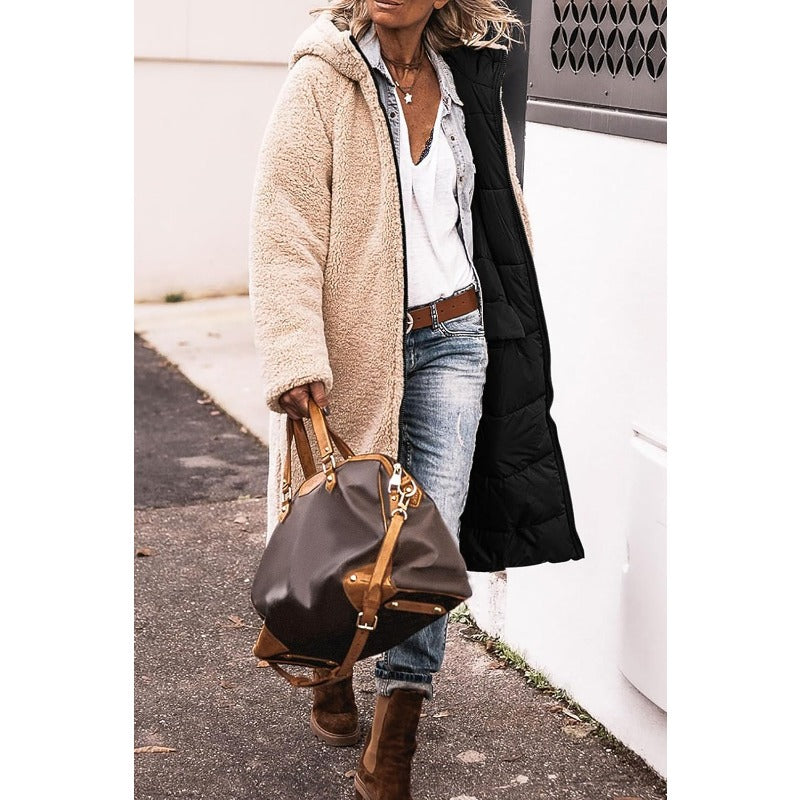 Manon | Doudoune Élégante Longue Teddy