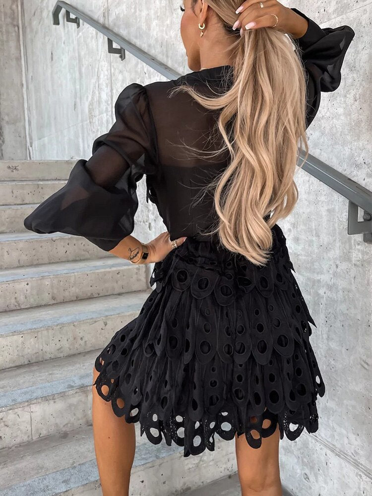 Delphine - Robe Dentelle Raffinée