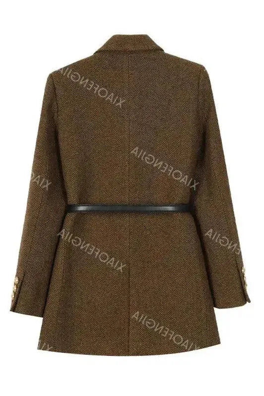 Florence | Manteau Chic Laine Boutons Dorés