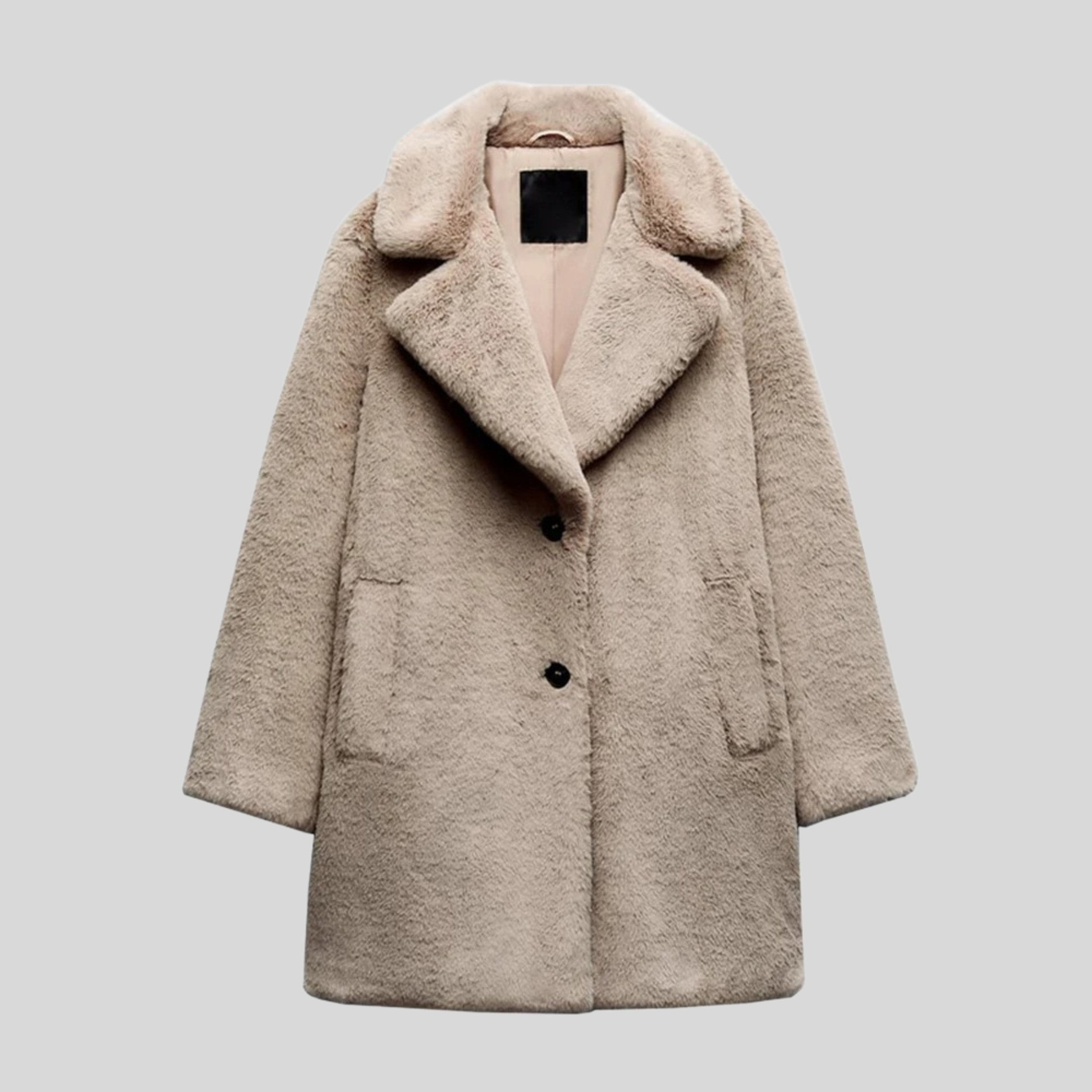 Jeanne - Manteau teddy chaud femme